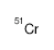 CHROMIUM-51 structure, CAS 14392-02-0
