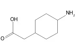(4-Amino-cyclohexyl)-acetic acid structure, CAS 1197-54-2
