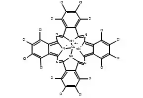 PIGMENT GREEN 7 structure, CAS 14832-14-5