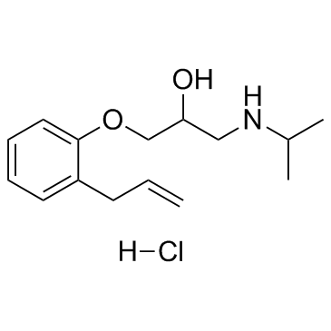 Alprenolol hydrochloride structure, CAS 13707-88-5