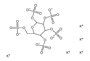 Glucose Pentasulfate structure, CAS 359435-44-2