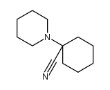 1-piperidinocyclohexanecarbonitrile structure, CAS 3867-15-0