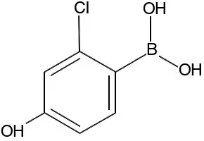2-CHLORO-4-HYDROXYPHENYLBORONIC ACID structure, CAS 766549-26-2