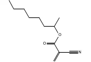 2-OCTYL CYANOACRYLATE structure, CAS 133978-15-1