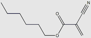 poly(hexyl-2-cyanoacrylate) structure, CAS 26877-39-4