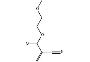 2-methoxyethyl 2-cyanoacrylate structure, CAS 27816-23-5