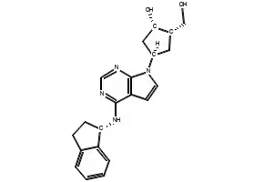 (2S)-2-[(7-fluoro-2,3-dihydro-1H-inden-4-yl)oxymethyl]morpholine structure, CAS 161178-07-0