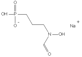 FOSMIDOMYCIN, SODIUM SALT structure, CAS 66508-37-0