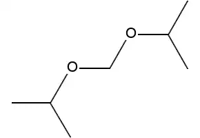 Formaldehyde diisopropyl acetal structure, CAS 2568-89-0