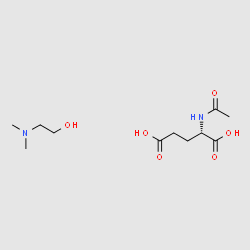 deanol aceglumate structure, CAS 3342-61-8