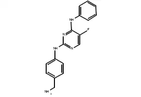 N2-[4-(Aminomethyl)phenyl]-5-fluoro-N4-phenylpyrimidine-2,4-diamine structure, CAS 916603-07-1