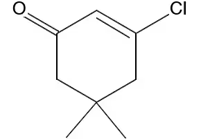 3-CHLORO-5,5-DIMETHYL-2-CYCLOHEXEN-1-ONE structure, CAS 17530-69-7
