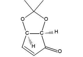 (-)-(3AR,6AR)-3A,6A-DIHYDRO-2,2-DIMETHYL-4H-CYCLOPENTA-1,3-DIOXOL-4-ONE structure, CAS 115509-13-2