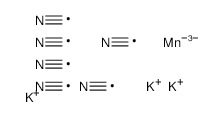POTASSIUM HEXACYANOMANGANATE(II) 99.98% structure, CAS 14023-90-6