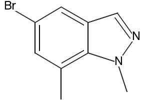 5-bromo-1,7-dimethyl-1H-indazole structure, CAS 1092352-34-5