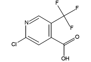 2-Chloro-5-(trifluoromethyl)isonicotinic acid structure, CAS 505084-58-2