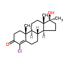 Methylclostebol; 4-Chloro-17α-Methyl-17β-hydroxy-4-androsten-3-one structure, CAS 5785-58-0