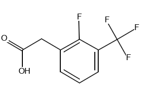 (3-Bromo-2-fluoro-phenyl)-acetic acid structure, CAS 786652-63-9
