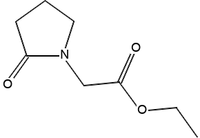 ethyl 2-oxopyrrolidine-1-acetate structure, CAS 61516-73-2
