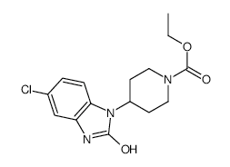 ethyl 4-(5-chloro-2,3-dihydro-2-oxo-1H-benzimidazol-1-yl)piperidine-1-carboxylate structure, CAS 53786-46-2