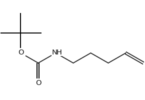 Carbamic acid, 4-pentenyl-, 1,1-dimethylethyl ester (9CI) structure, CAS 202925-92-6