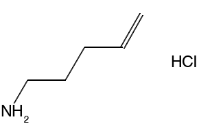 PENT-4-ENYLAMINE HYDROCHLORIDE structure, CAS 27546-60-7