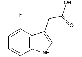 (4-FLUORO-1H-INDOL-3-YL)-ACETIC ACID structure, CAS 89434-03-7