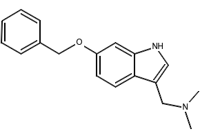 6-BENZYLOXYGRAMINE structure, CAS 57765-22-7