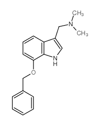 7-BENZYLOXYGRAMINE structure, CAS 94067-27-3