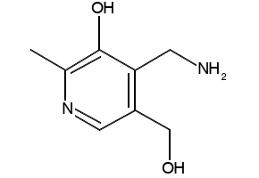 pyridoxamine structure, CAS 85-87-0