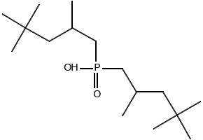 DIISOOCTYLPHOSPHINIC ACID structure, CAS 83411-71-6