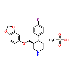 paroxetine Mesylate structure, CAS 217797-14-3