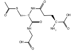 S-ACETYL-L-GLUTATHIONE structure, CAS 3054-47-5