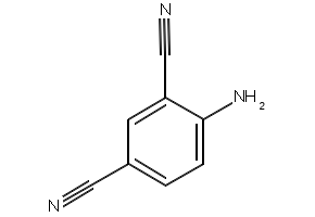 2,4-dicyanoaniline structure, CAS 19619-22-8