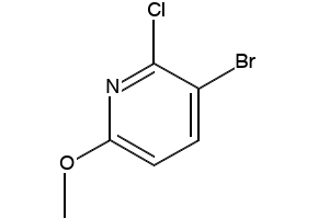 3-BROMO-2-CHLORO-6-METHOXYPYRIDINE structure, CAS 777931-67-6