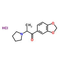 3',4'-Methylenedioxy-α-pyrrolidinopropiophenone Hydrochloride structure, CAS 24698-57-5