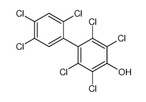 4HYDROXY2234556HEPTACHLOROBIPHENYL structure, CAS 158076-68-7