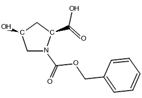 Z-CIS-HYP-OH structure, CAS 13504-86-4