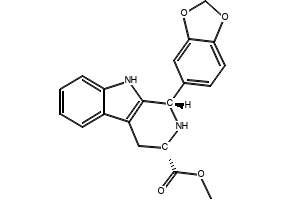 (1S,3S)-1-(1,3-Benzodioxol-5-yl)-2,3,4,9-tetrahydro-1H-pyrido[3,4-b]indole-3-carboxylic Acid Methyl Ester structure, CAS 171596-43-3