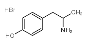 HYDROXYAMPHETAMINE HYDROBROMIDE structure, CAS 306-21-8