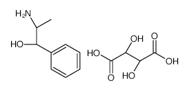 PHENYLPROPANOLAMINE BITARTRATE (100 MG) (LIST CHEMICAL) structure, CAS 67244-90-0