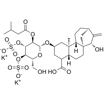 ATRACTYLOSIDE POTASSIUM SALT structure, CAS 102130-43-8