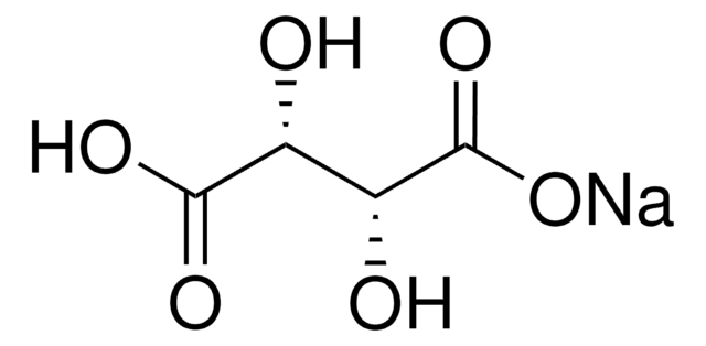 monosodiumtartrate structure, CAS 526-94-3