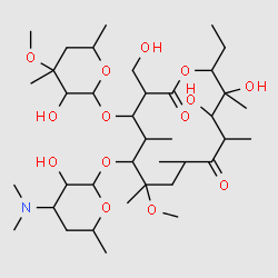 16-hydroxyclarithromycin structure, CAS 124412-58-4