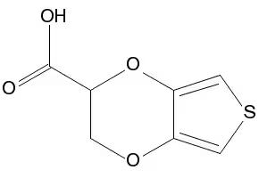EDOT CARBOXYLIC ACID structure, CAS 955373-67-8