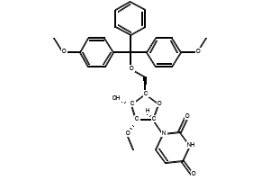 5'-O-(4,4'-DIMETHOXYTRITYL)-2'-O-METHYLURIDINE structure, CAS 103285-22-9