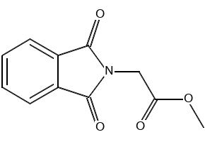 2H-Isoindole-2-aceticacid, 1,3-dihydro-1,3-dioxo-, methyl ester structure, CAS 23244-58-8