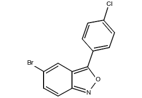 2,1-Benzisoxazole, 5-bromo-3-(4-chlorophenyl)- structure, CAS 887-90-1