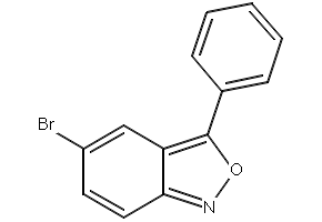 2,1-Benzisoxazole, 5-bromo-3-phenyl- structure, CAS 885-34-7