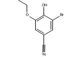 Benzonitrile, 3-bromo-5-ethoxy-4-hydroxy- structure, CAS 330462-57-2